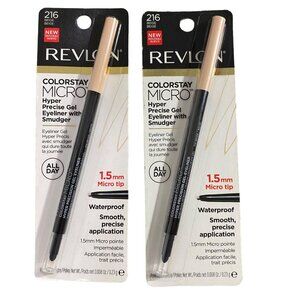 Set of 2  NEW Revlon Colorstay Micro Hyper precise gel eyeliner 216 beige